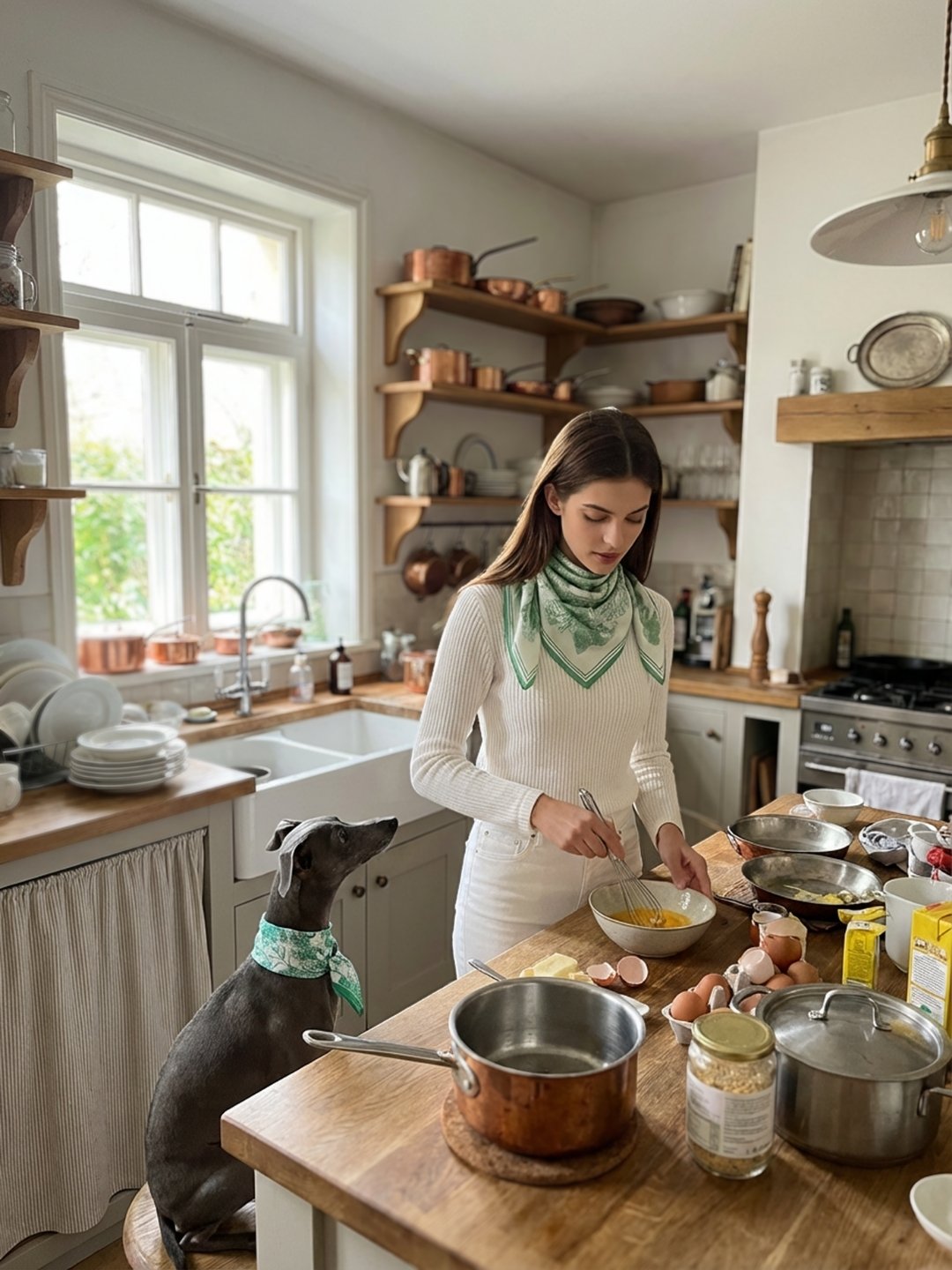 同款造型｜維納斯花園絲巾