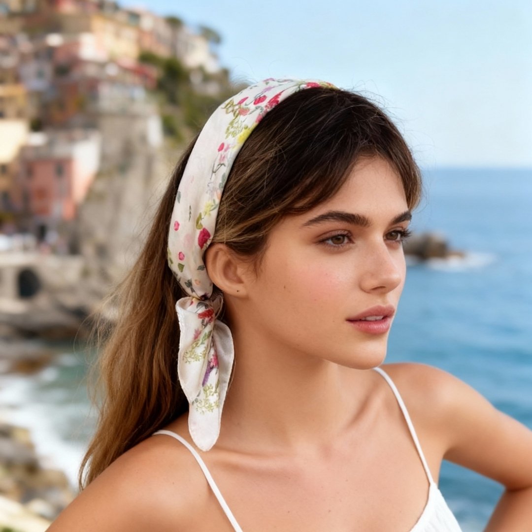 Venus Garden of Love Heart Silky Scarf (60cm)