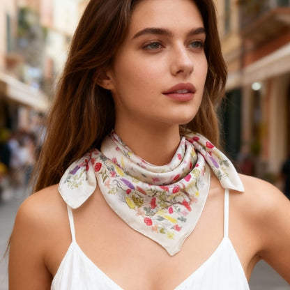 Venus Garden of Love Heart Silky Scarf (60cm)