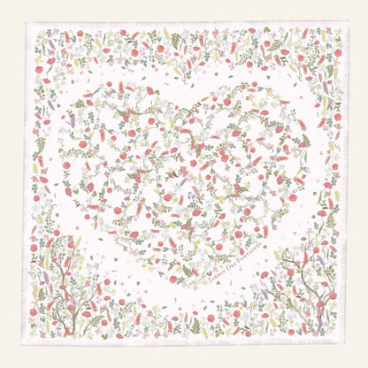 Venus Garden of Love Heart Silky Scarf (60cm)