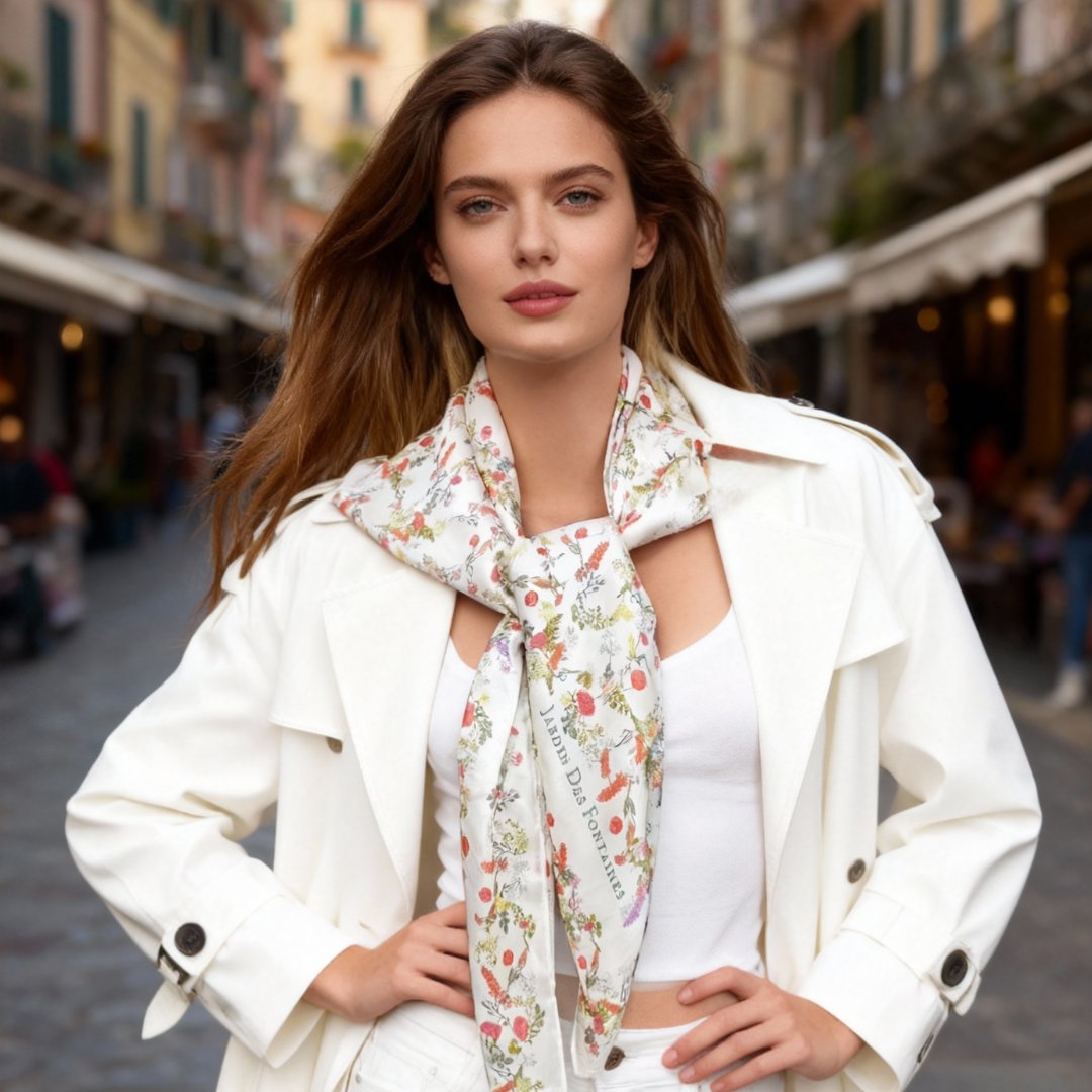 Venus Garden of Love Dreams Blossom Silky Scarf (90cm)