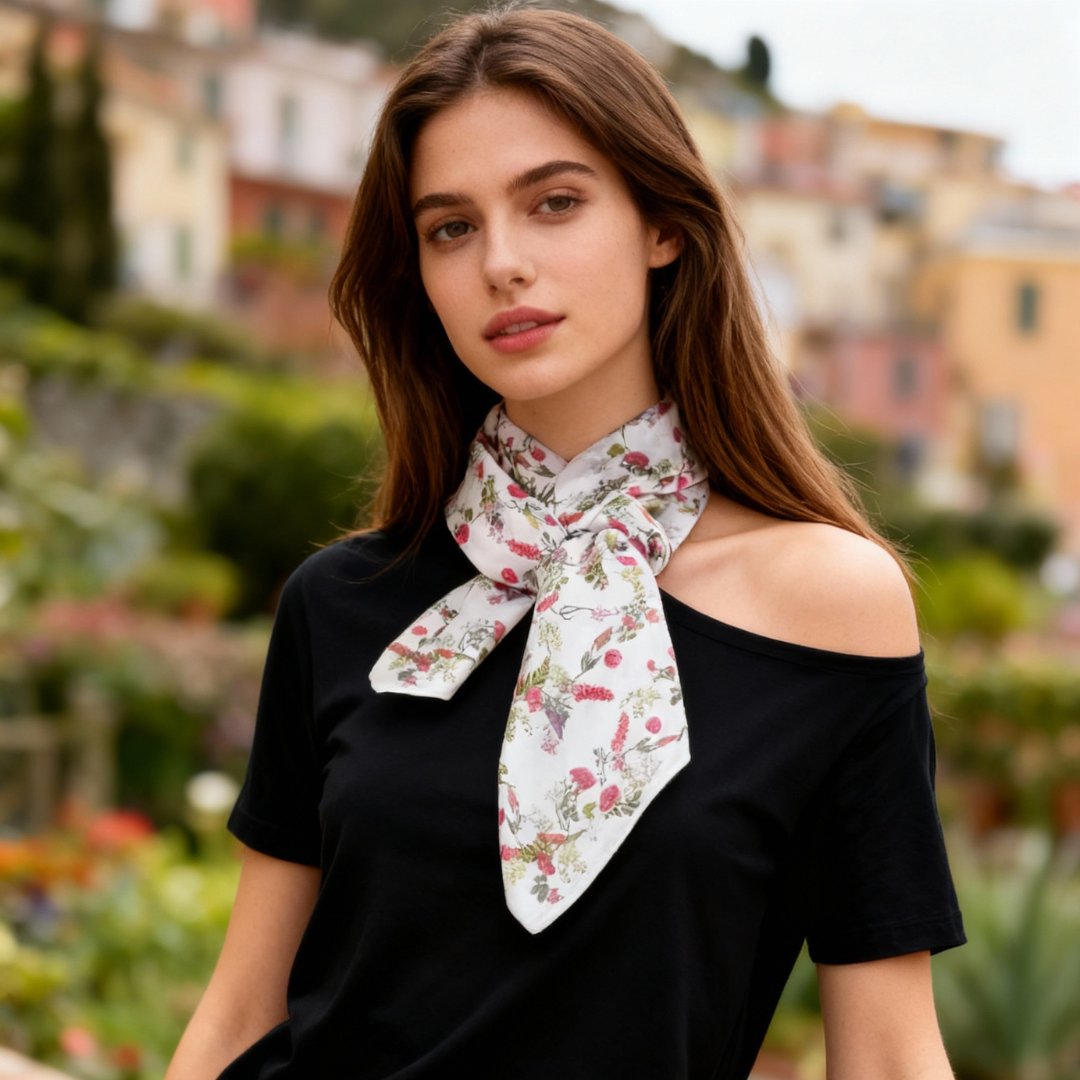 Venus Garden of Love Dreams Blossom Silky Scarf (90cm)