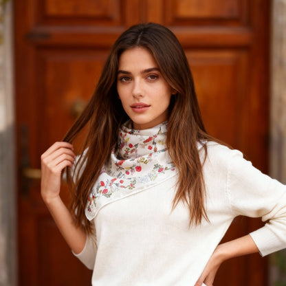 Venus Garden of Love Dreams Blossom Silky Scarf (90cm)