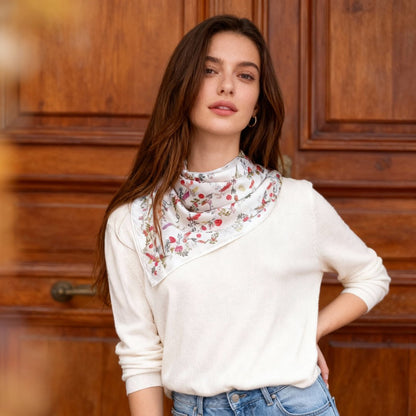 Venus Garden of Love Dreams Blossom Silky Scarf (90cm)