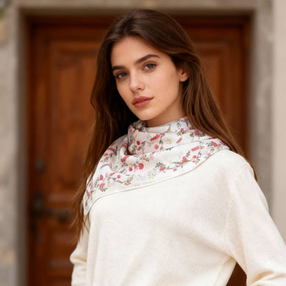 Venus Garden of Love Dreams Blossom Silky Scarf (90cm)