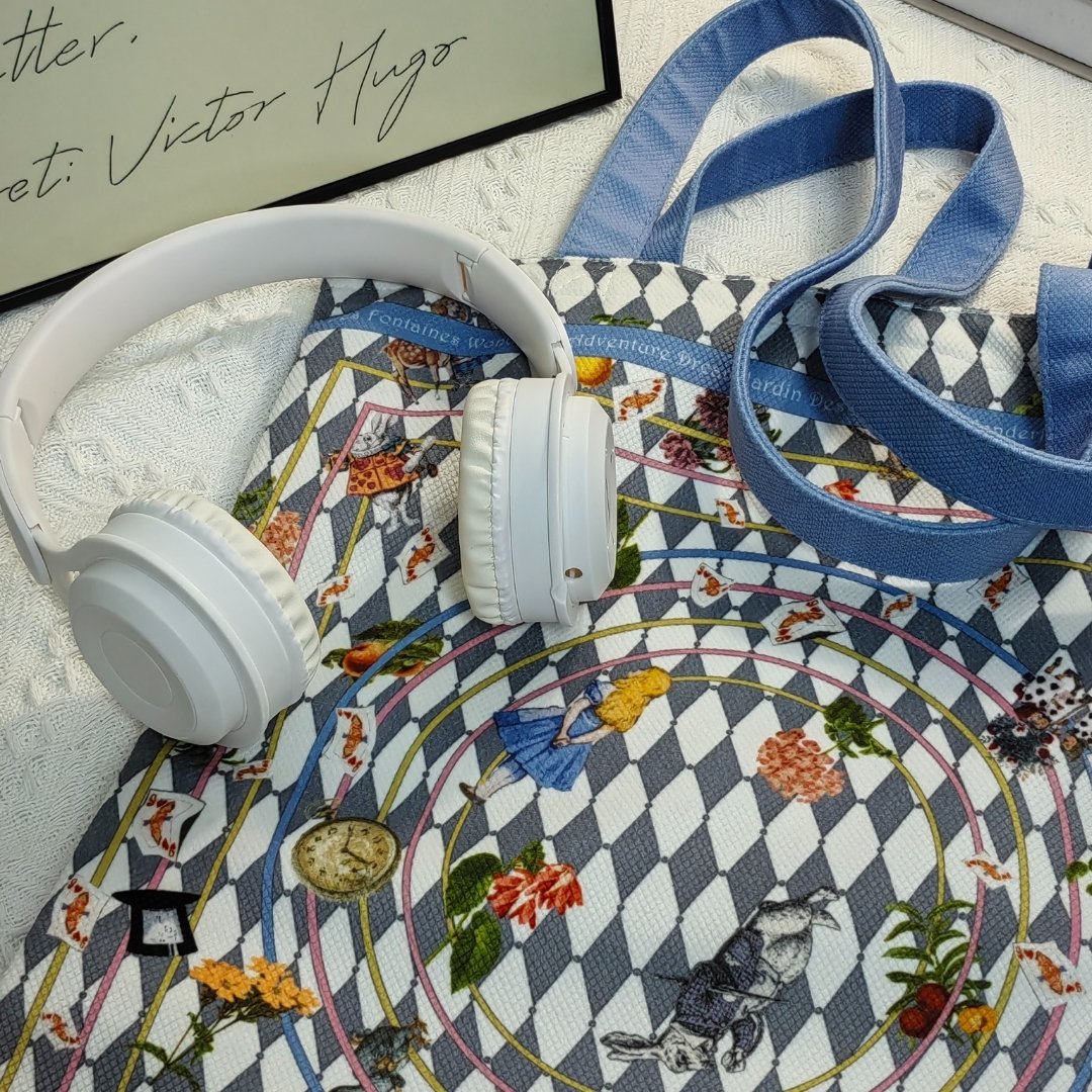 Wonderful Adventure Dream Blue Argyle Tote Bag