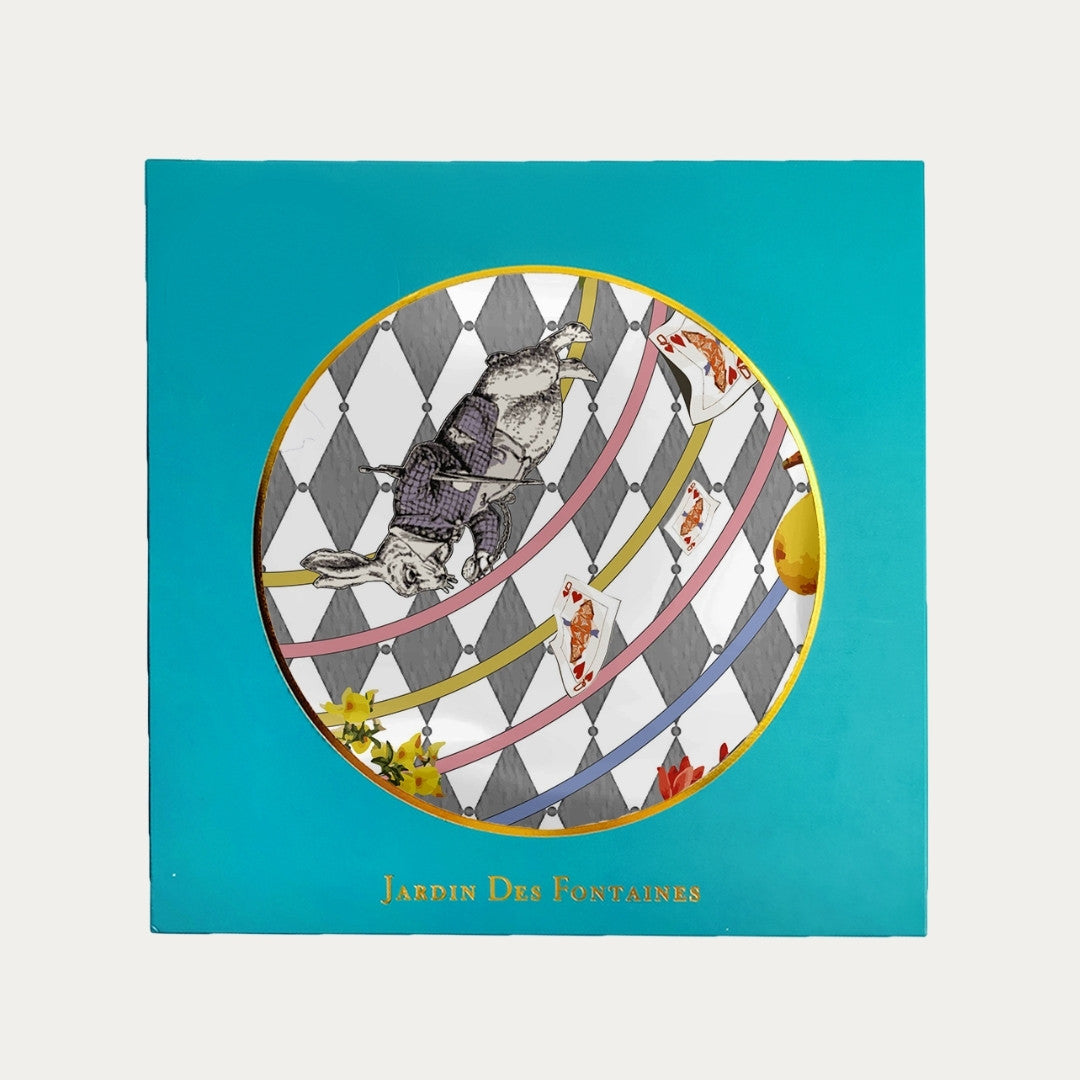 Wonderful Adventure Dream Gray Argyle Silky Scarf (60cm)