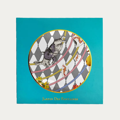 Wonderful Adventure Dream Gray Argyle Silky Scarf (60cm)