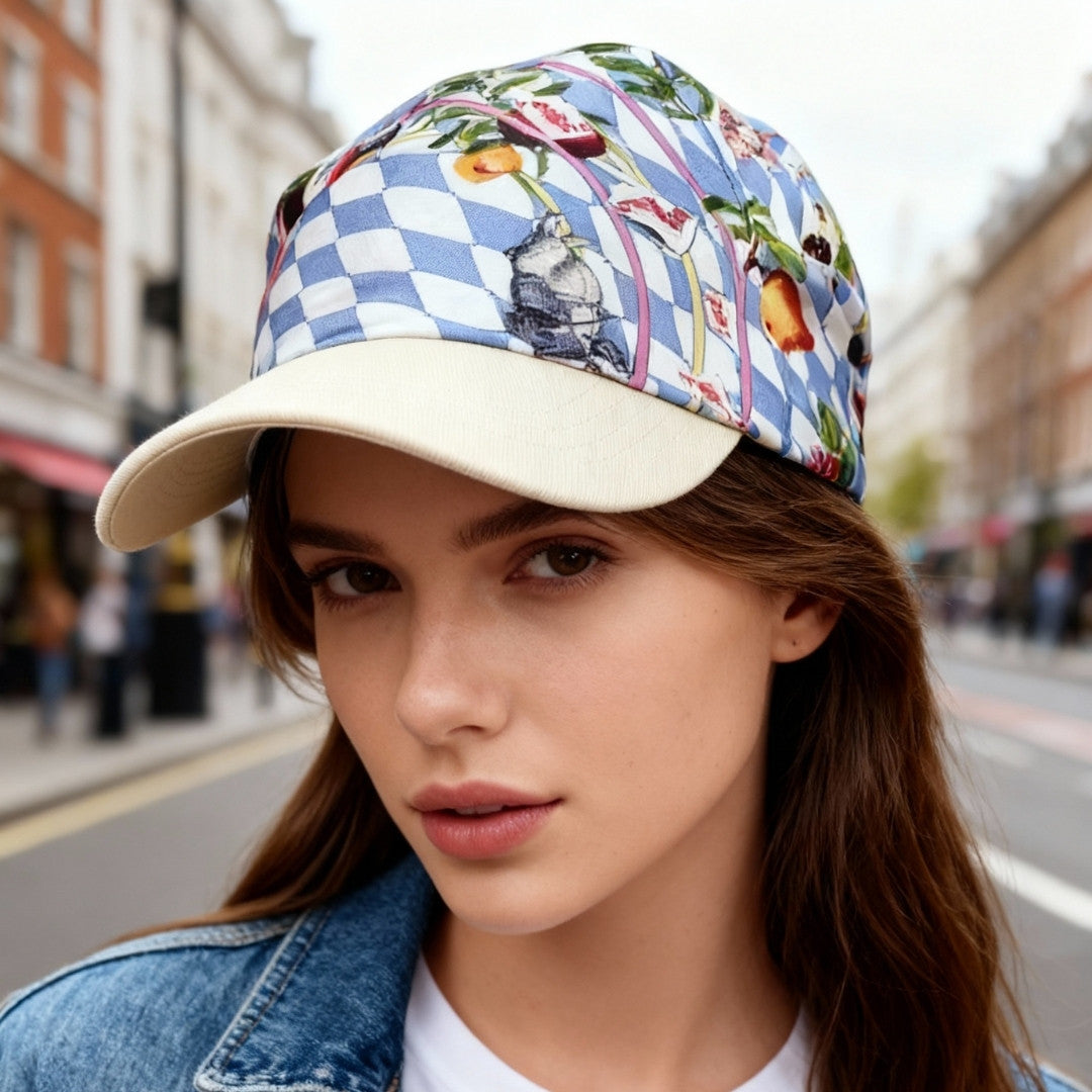 Wonderful Adventure Dream Gray Argyle Silky Scarf (60cm)