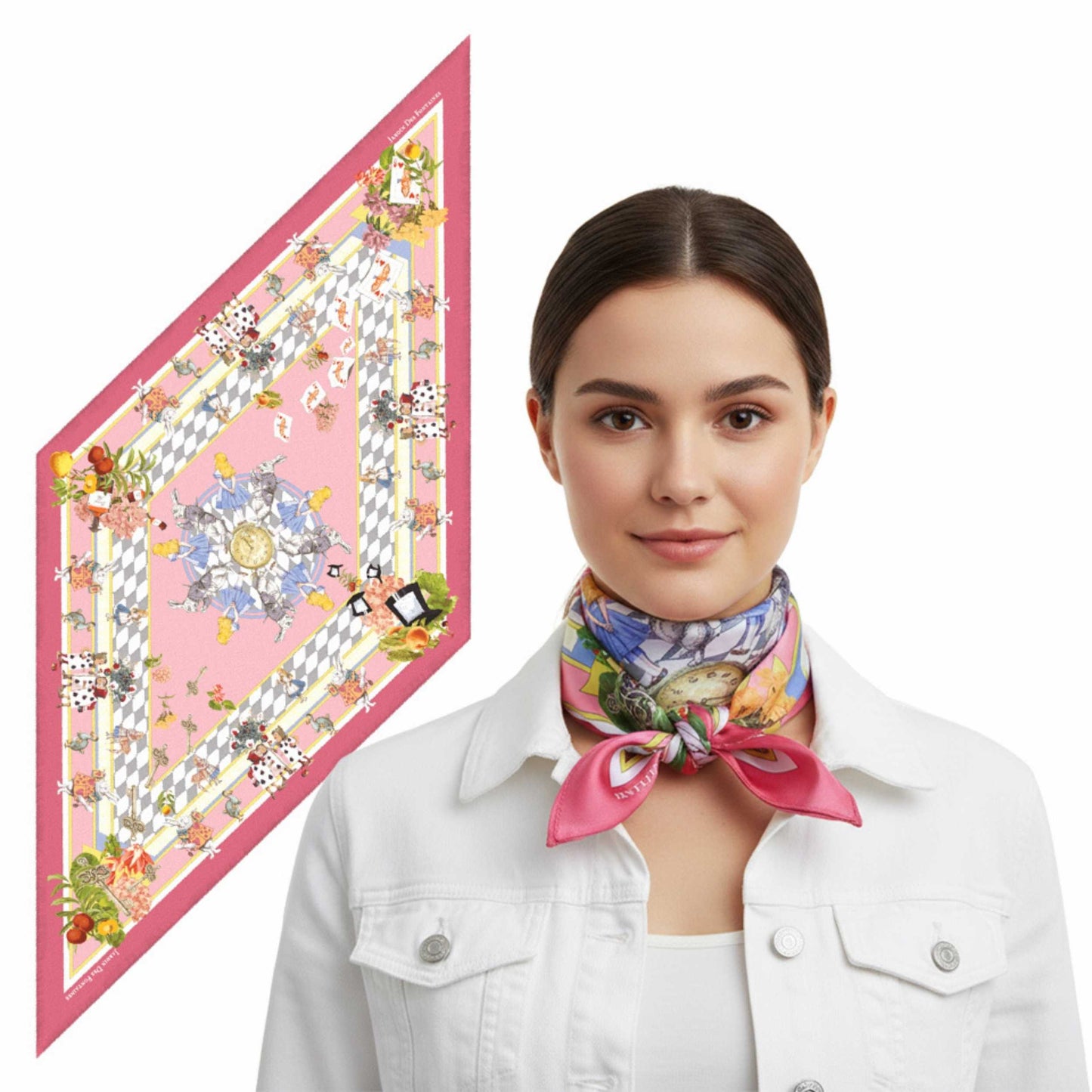 Twinning Outfits | Wonderful Adventure Dream Pink Tuo Watch Silky Scarf