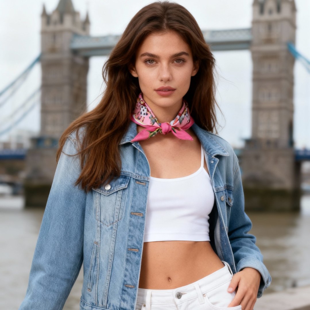 Wonderful Adventure Dream Pink Tuo Watch Silky Scarf (45cm)