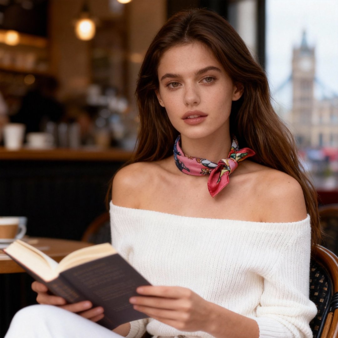 Wonderful Adventure Dream Pink Tuo Watch Silky Scarf (45cm)