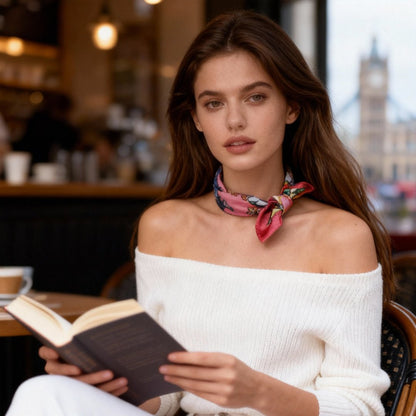 Wonderful Adventure Dream Pink Tuo Watch Silky Scarf (45cm)