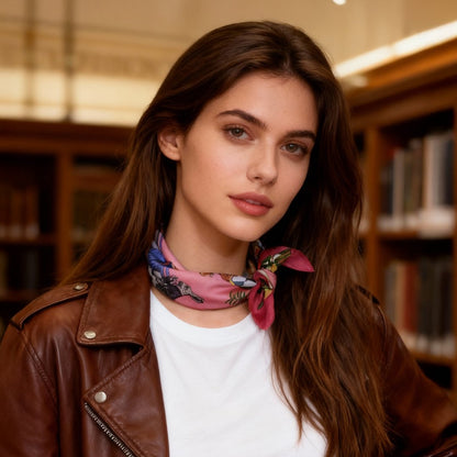 Wonderful Adventure Dream Pink Tuo Watch Silky Scarf (45cm)