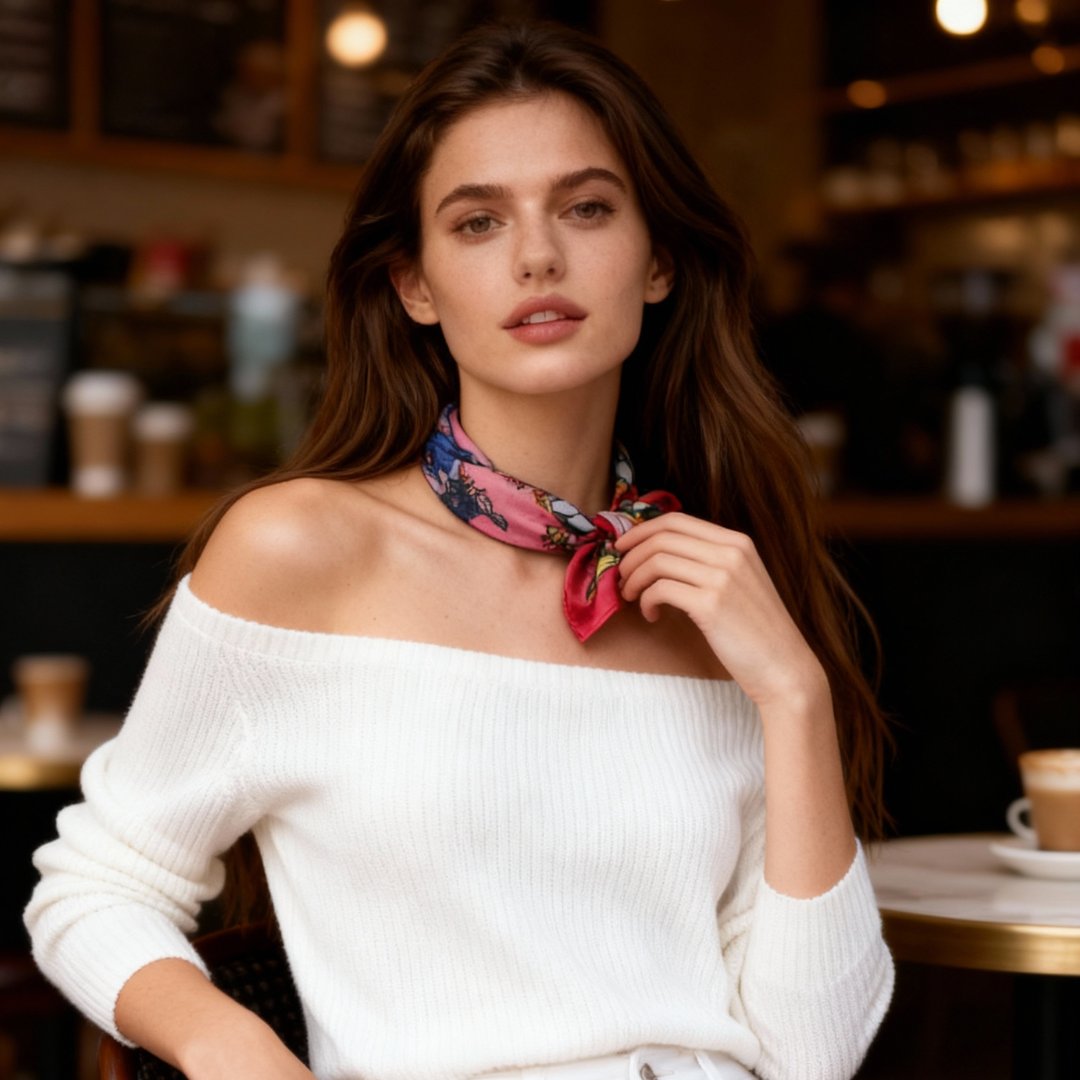 Wonderful Adventure Dream Pink Tuo Watch Silky Scarf (45cm)