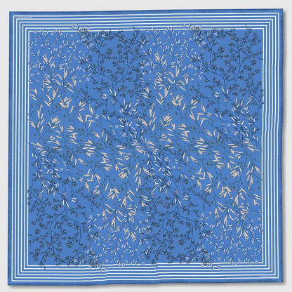 Wild Blue Yonder Sanvitalia Silky Scarf (90cm)