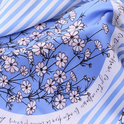 Wild Blue Yonder Sanvitalia Silky Scarf (45cm)