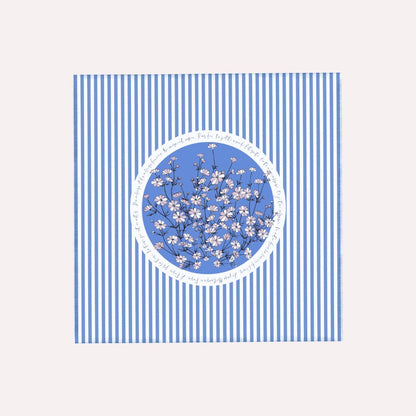 Wild Blue Yonder Sanvitalia Silky Scarf (45cm)