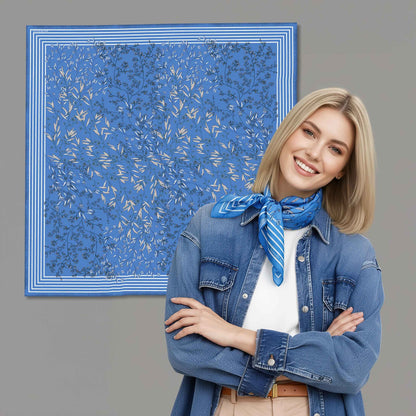 Twinning Outfits | Wild Blue Yonder Blue Yarrow Scarf