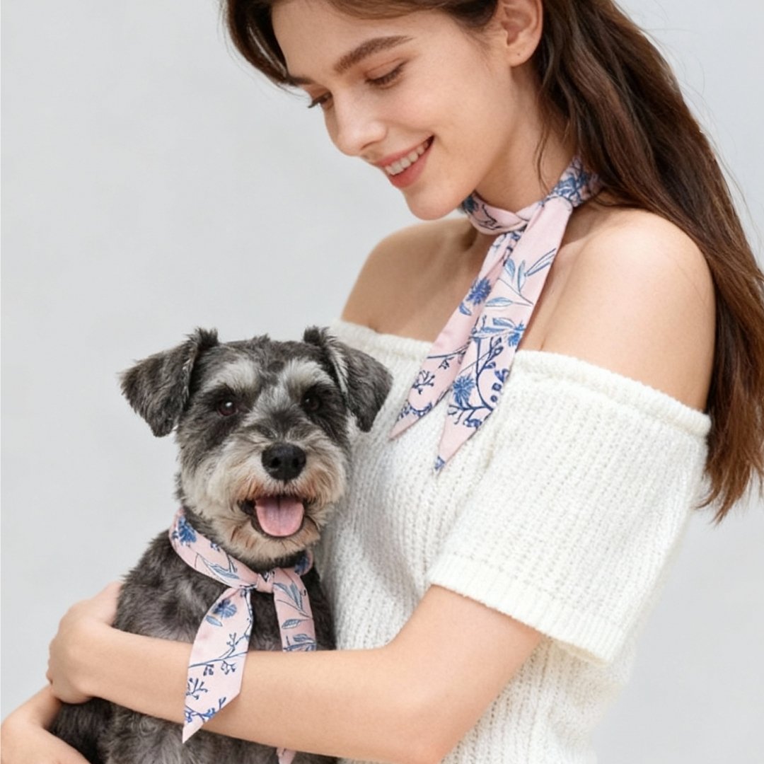 Twinning Outfits | Wild Blue Yonder Pink Yarrow Twilly Scarf