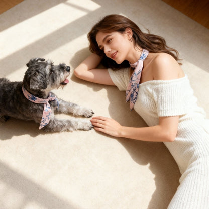 Twinning Outfits | Wild Blue Yonder Pink Yarrow Twilly Scarf