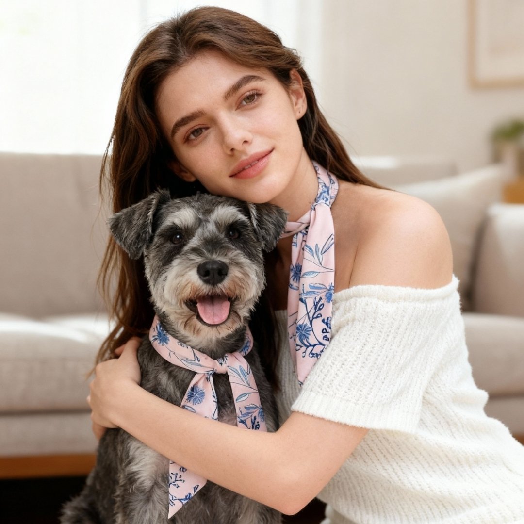 Twinning Outfits | Wild Blue Yonder Pink Yarrow Twilly Scarf