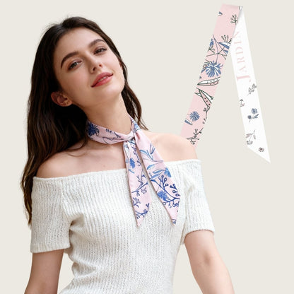 Twinning Outfits | Wild Blue Yonder Pink Yarrow Twilly Scarf