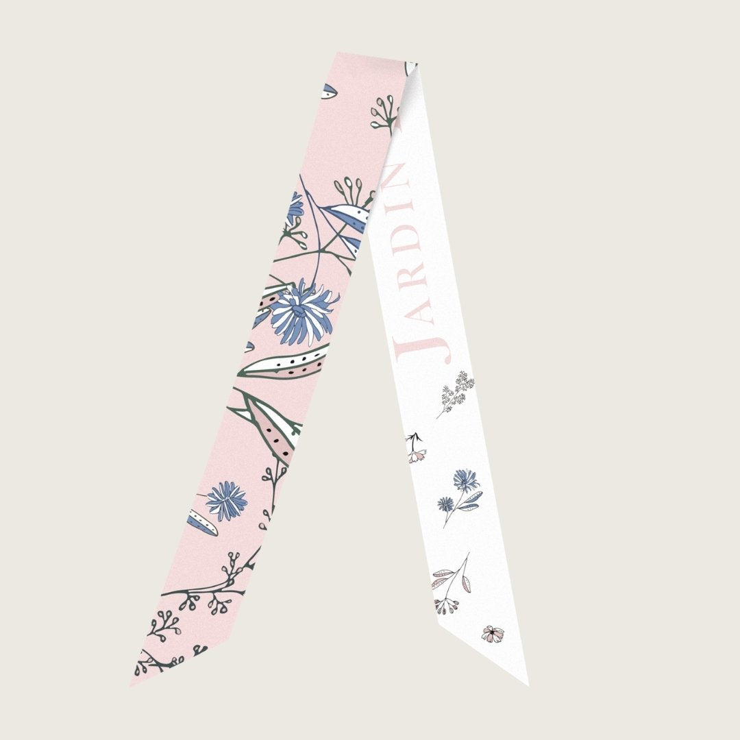 Twinning Outfits | Wild Blue Yonder Pink Yarrow Twilly Scarf