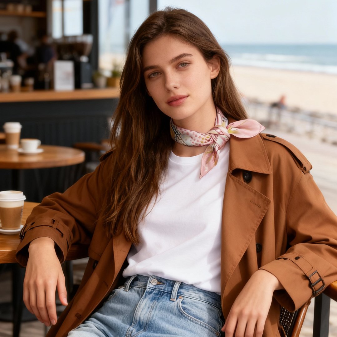 You Are Mer-mazing Ambery Silky Scarf (45cm)