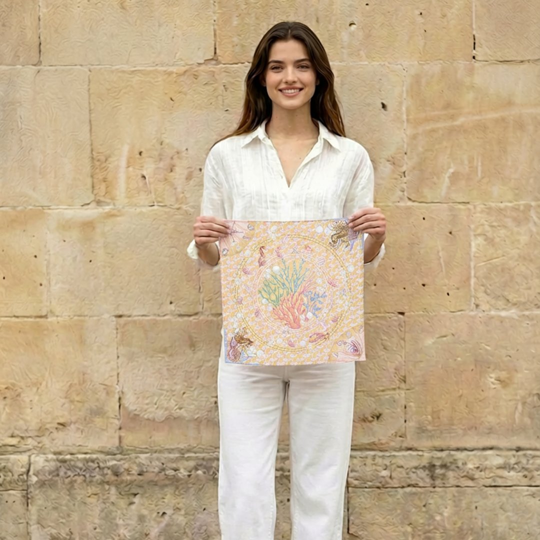 You Are Mer-mazing Ambery Silky Scarf (45cm)