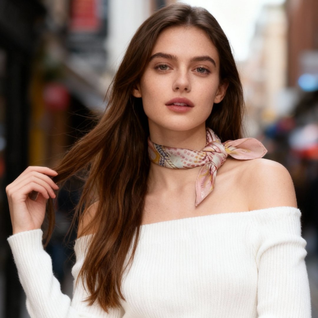 You Are Mer-mazing Ambery Silky Scarf (45cm)