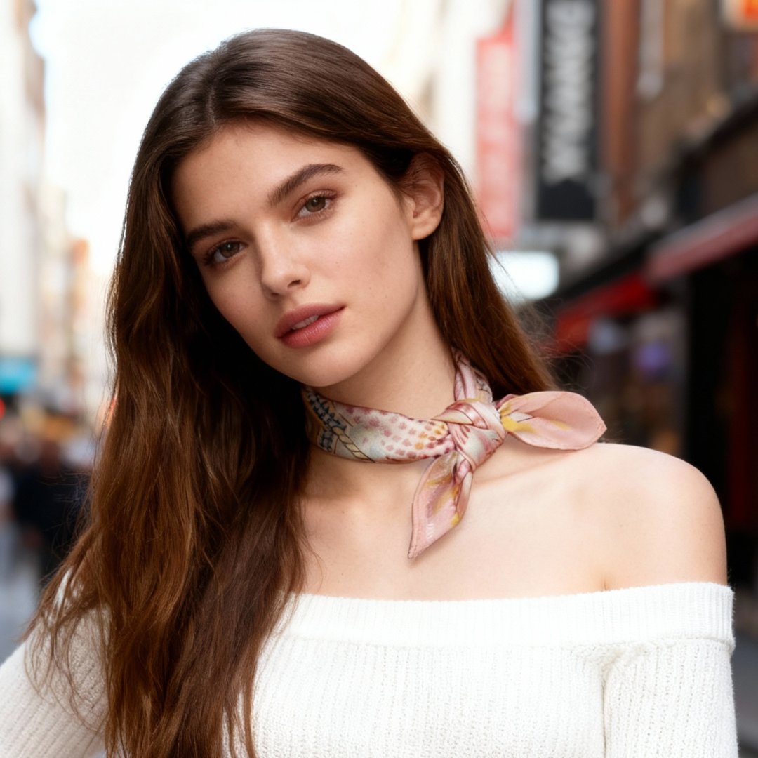 You Are Mer-mazing Ambery Silky Scarf (45cm)