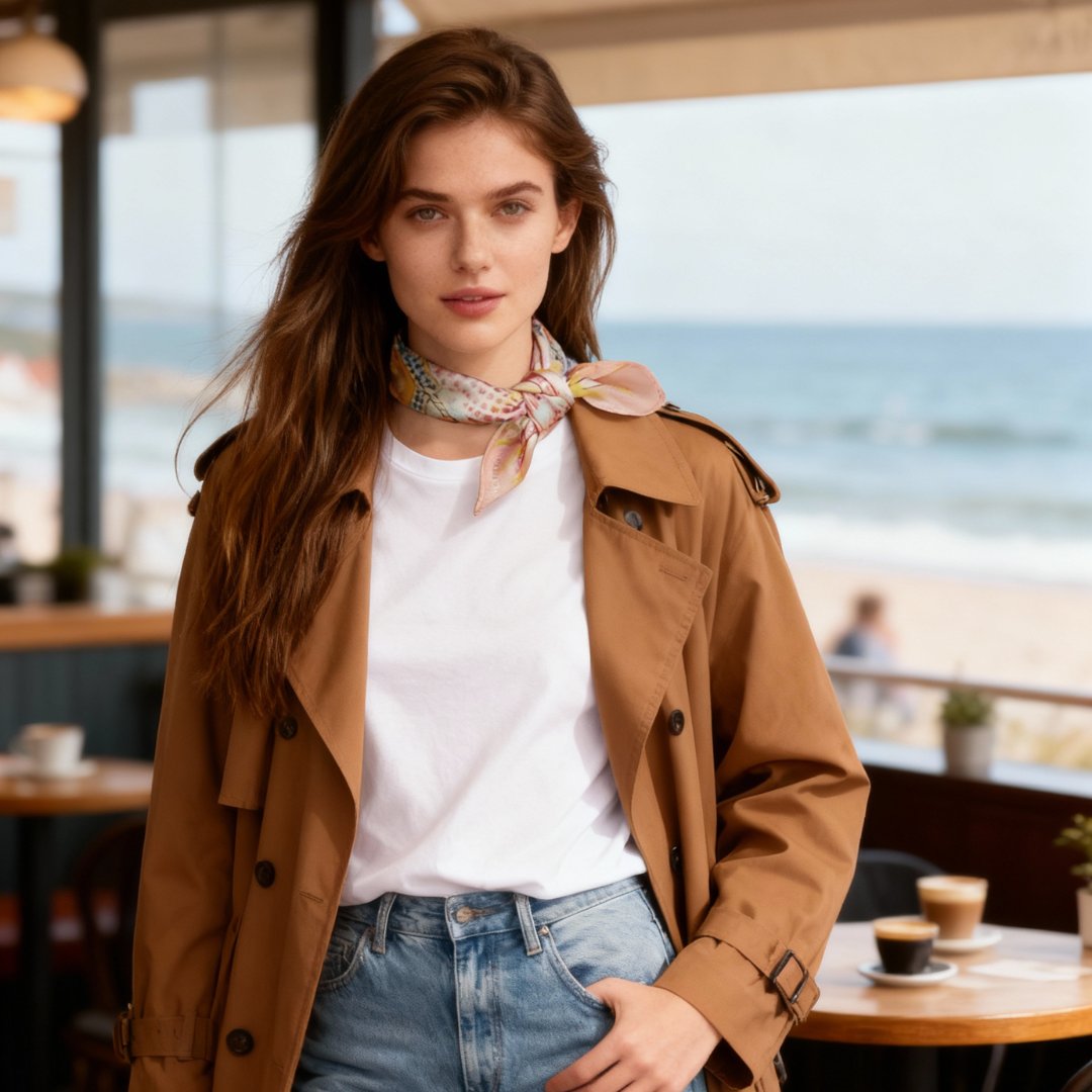 You Are Mer-mazing Ambery Silky Scarf (45cm)