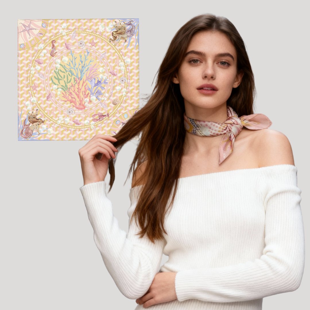 Twinning Outfits | You Are Mer-mazing Silky Scarf