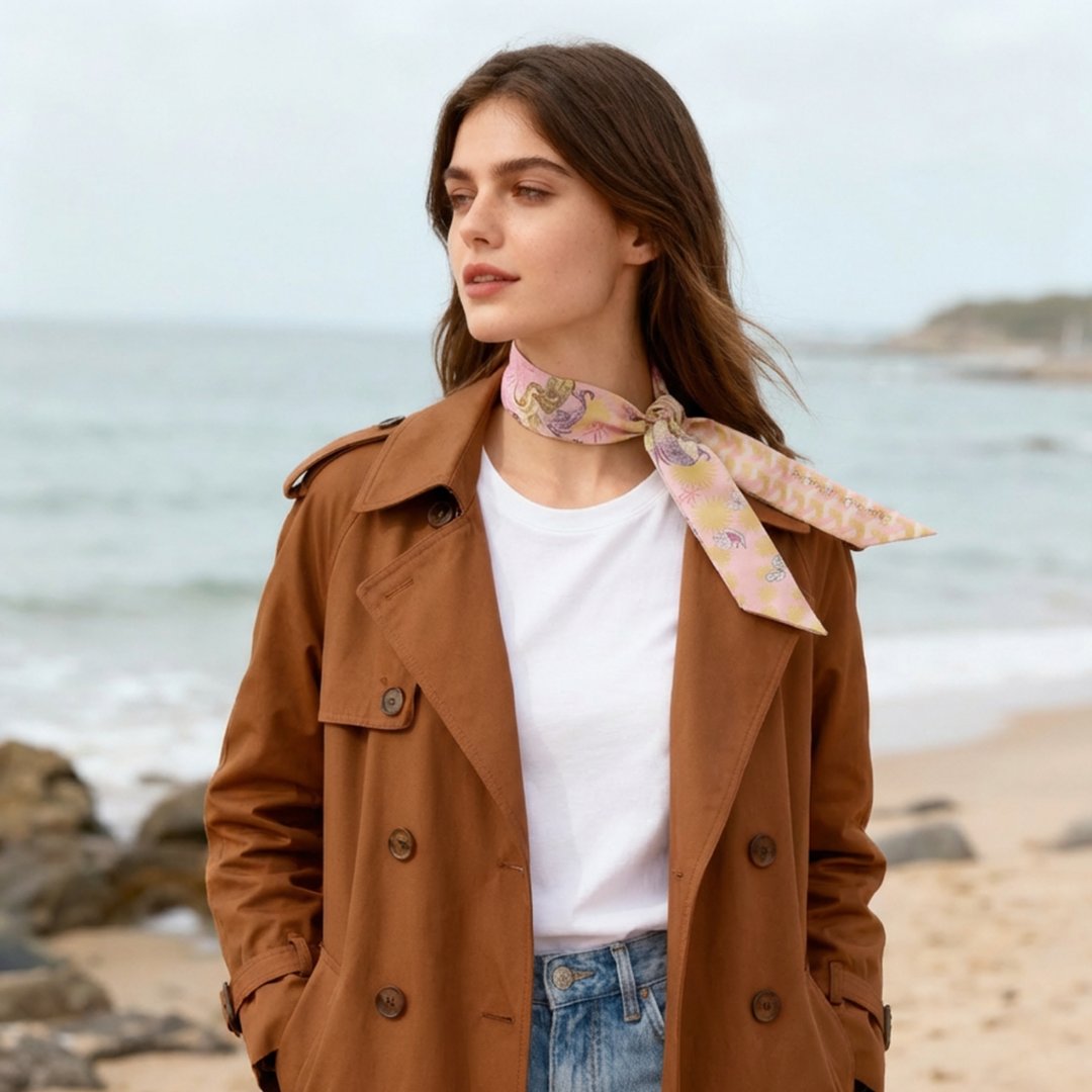 You Are Mer-mazing Pearlia Twilly Silky Scarf (85cm)