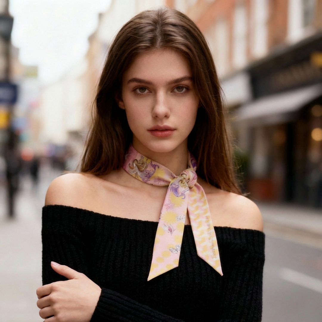 You Are Mer-mazing Pearlia Twilly Silky Scarf (85cm)