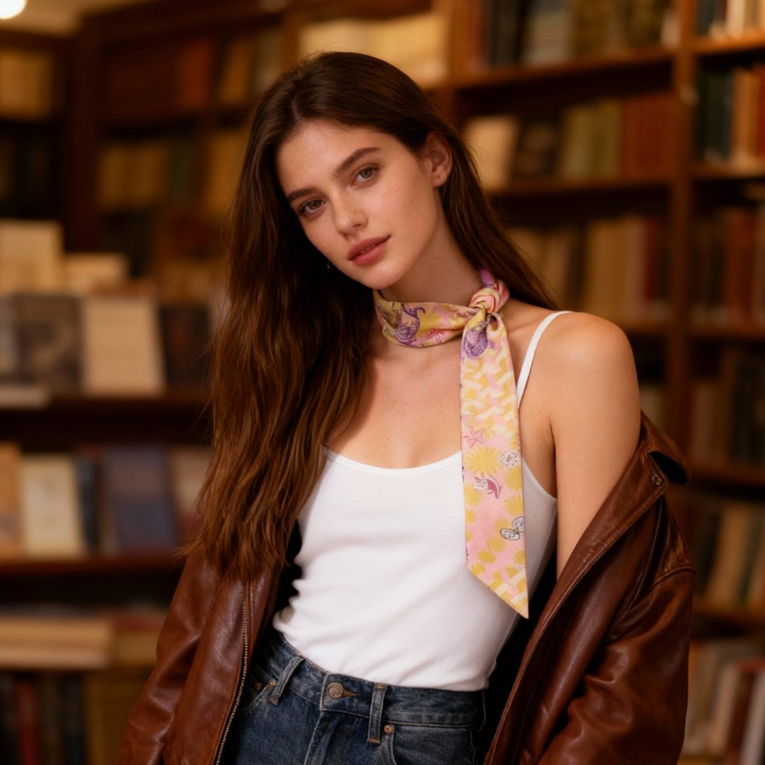 You Are Mer-mazing Pearlia Twilly Silky Scarf (85cm)