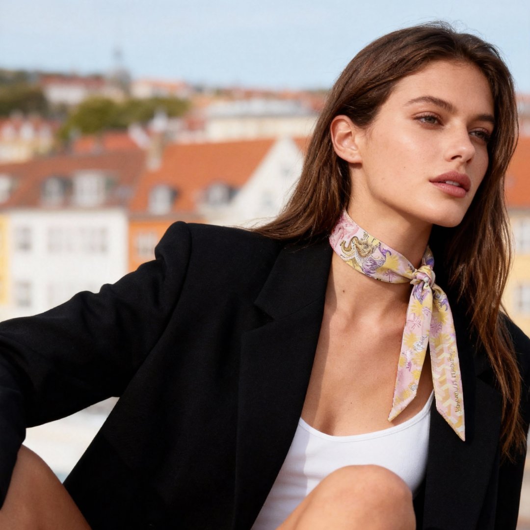 You Are Mer-mazing Pearlia Twilly Silky Scarf (85cm)