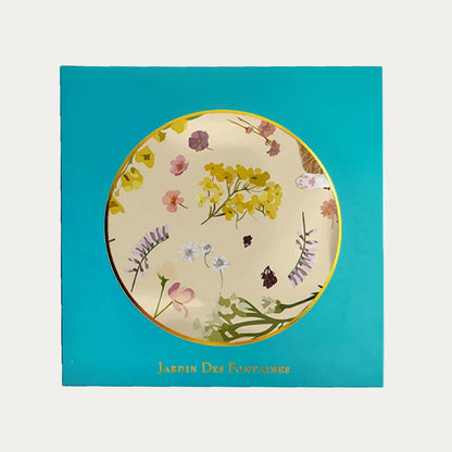 Yogis Cat and Flower Yellow Field Silky Scarf (60cm)