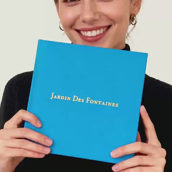 Jardin Des Fontaines original eco-friendly scarf in soft pastel tones, perfect for special events. perfect gift or souvenir